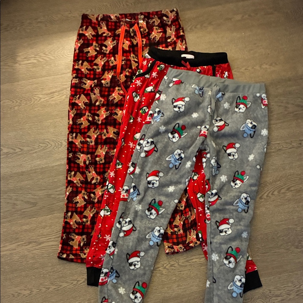 Cozy Women's Pajama Set - Red, Gray, and Multicolor
